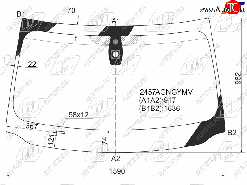 8 399 р. Стекло лобовое (Датчик дождя) FUYAO BMW 7 серия F01-F04 седан (2008-2015)  с доставкой в г. Тольятти