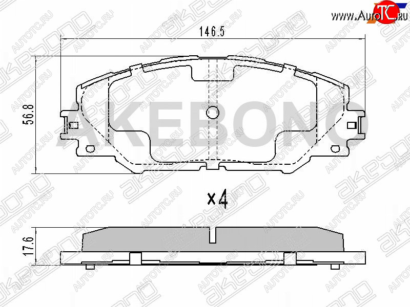 3 179 р. Колодки тормозные перед FL-FR SAT  Toyota RAV4 XA30 5 дв. удлиненный 1-ый рестайлинг (2009-2010)  с доставкой в г. Тольятти