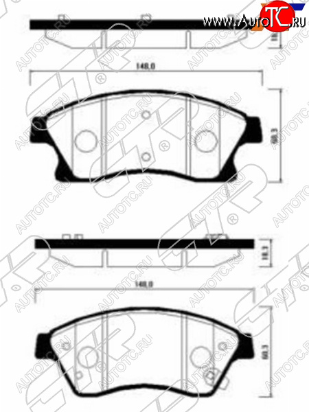 2 449 р. Копируемое: Колодки тормозные передние FL-FR SAT  Chevrolet Aveo ( T250,  T300) (2006-2015), Chevrolet Cruze ( J300,  J308) (2009-2015), Opel Astra ( J,  J GTC) (2009-2018) (диски 300 мм)  с доставкой в г. Тольятти