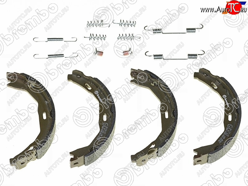 3 799 р. Колодки барабанные задние RH-LH SAT Mercedes-Benz C-Class W204 дорестайлинг седан (2007-2011)  с доставкой в г. Тольятти