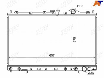 Радиатор SAT Mitsubishi Chariot N30,N40 рестайлинг (1994-1997)