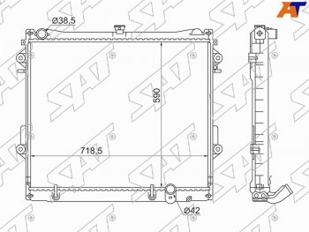 Радиатор SAT Toyota Land Cruiser 200 1-ый рестайлинг (2012-2015)