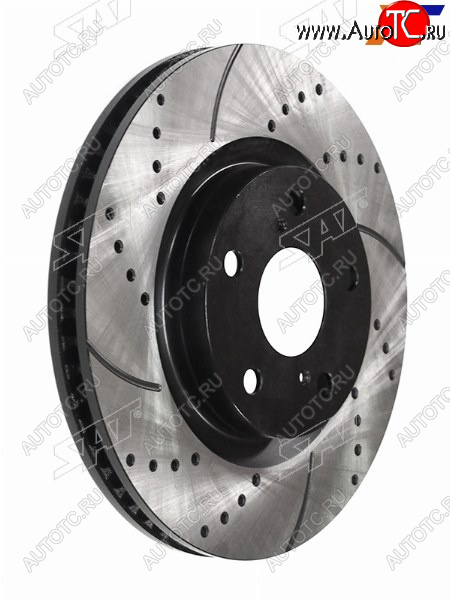 10 749 р. Диски тормозные передние перфорированный Ø296mm SAT Toyota RAV4 XA30 5 дв. удлиненный дорестайлинг (2003-2008)  с доставкой в г. Тольятти