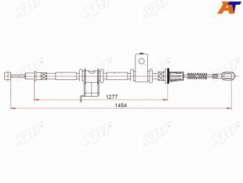 Трос ручного тормоза RH SAT Chevrolet Captiva 1-ый рестайлинг (2011-2013)