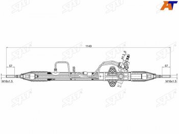 14 999 р. Рейка рулевая LHD SAT  Mitsubishi L200 ( 3 K74T,  4,  5 KK,KL) - Pajero Sport ( PB,  QE,  QF)  с доставкой в г. Тольятти. Увеличить фотографию 2