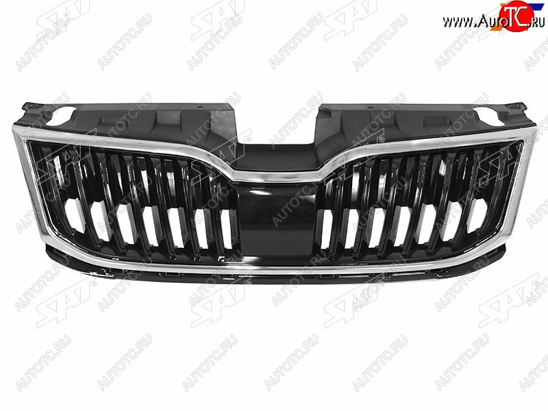 4 399 р. Решетка радиатора SAT Skoda Octavia A7 рестайлинг универсал (2016-2020) (молдинг хром)  с доставкой в г. Тольятти