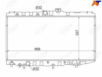 Радиатор SAT Toyota Corona T190 седан дорестайлинг (1992-1994)  (применимо для Toyota Corolla (E90) 87-92 Carina (T170) 88-92 Corolla Levin 87-91 Corona (T170) 87-)