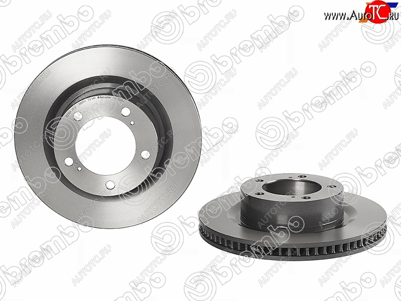 23 999 р. Диск тормозной передний Ø328 BREMBO Toyota Land Cruiser 200 2-ой рестайлинг (2015-2021)  с доставкой в г. Тольятти