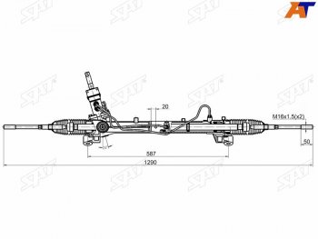 Рейка рулевая ЭГУР LHD SAT Ford Focus 2 хэтчбэк 5 дв. рестайлинг (2007-2011)