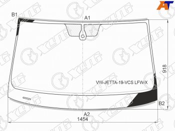 12 849 р. Стекло лобовое (Датчик дождя Молдинг) XYG Volkswagen Jetta A7 седан дорестайлинг (2018-2022)  с доставкой в г. Тольятти. Увеличить фотографию 2