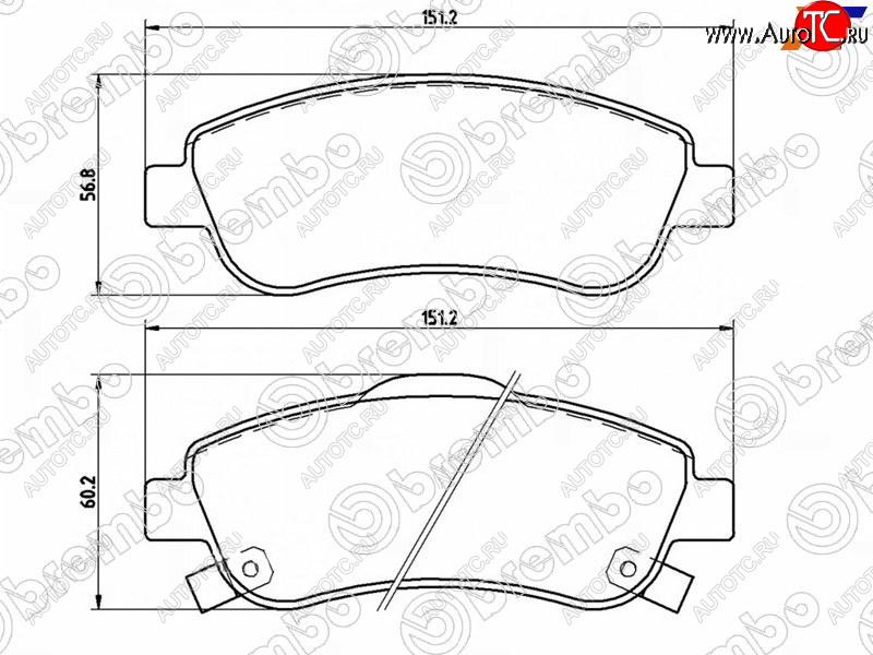 5 199 р. Колодки тормозные передние FL-FR SAT Honda CR-V RE1,RE2,RE3,RE4,RE5,RE7 дорестайлинг (2007-2010)  с доставкой в г. Тольятти