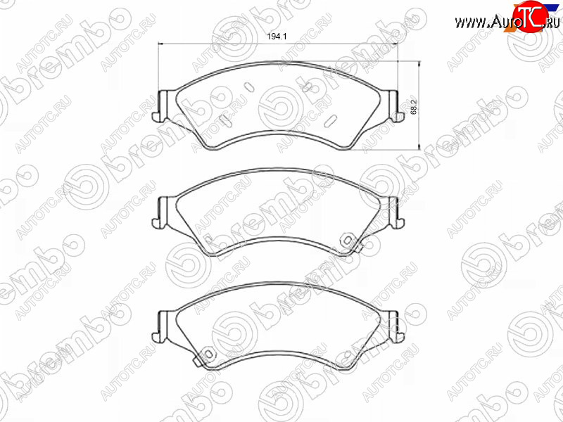 11 249 р. Колодки тормозные перед FL-FR SAT Ford Ranger SuperCab (2019-2023)  с доставкой в г. Тольятти