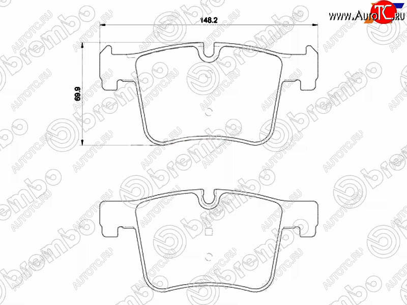 5 949 р. Колодки тормозные передние FL-FR SAT BMW 3 серия F31 универсал рестайлинг (2015-2018)  с доставкой в г. Тольятти