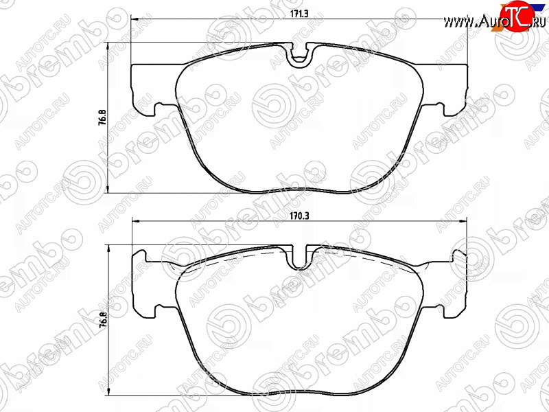 7 299 р. Колодки тормозные передние FL-FR SAT BMW X5 E70 рестайлинг (2010-2013)  с доставкой в г. Тольятти