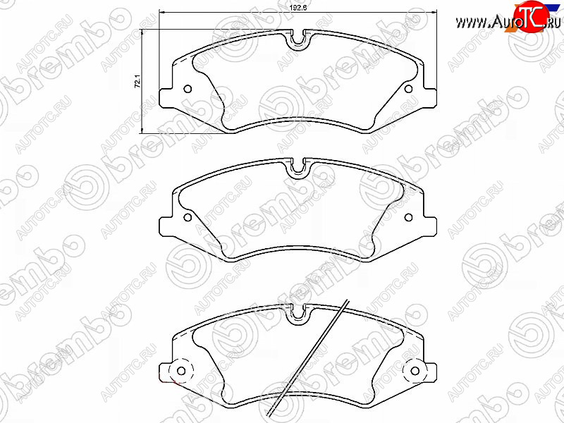 8 499 р. Колодки тормозные перед FL-FR SAT Land Rover Range Rover Sport 2 L494 дорестайлинг (2013-2017)  с доставкой в г. Тольятти