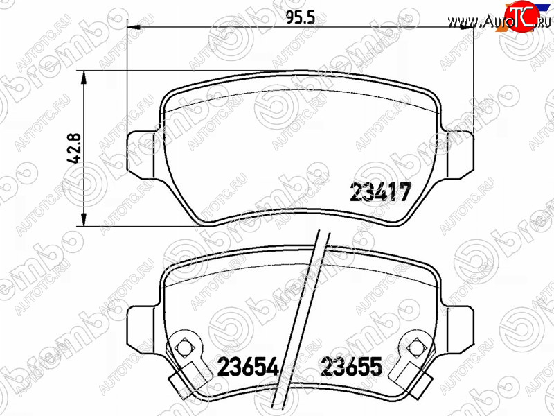 2 699 р. Колодки тормозные задние LH-RH SAT Лада XRAY (2016-2022)  с доставкой в г. Тольятти