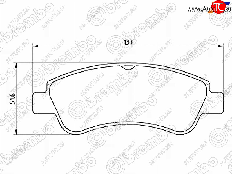 3 299 р. Колодки тормозные передние FL-FR SAT Peugeot Partner B9 2-ой рестайлинг (2015-2018)  с доставкой в г. Тольятти