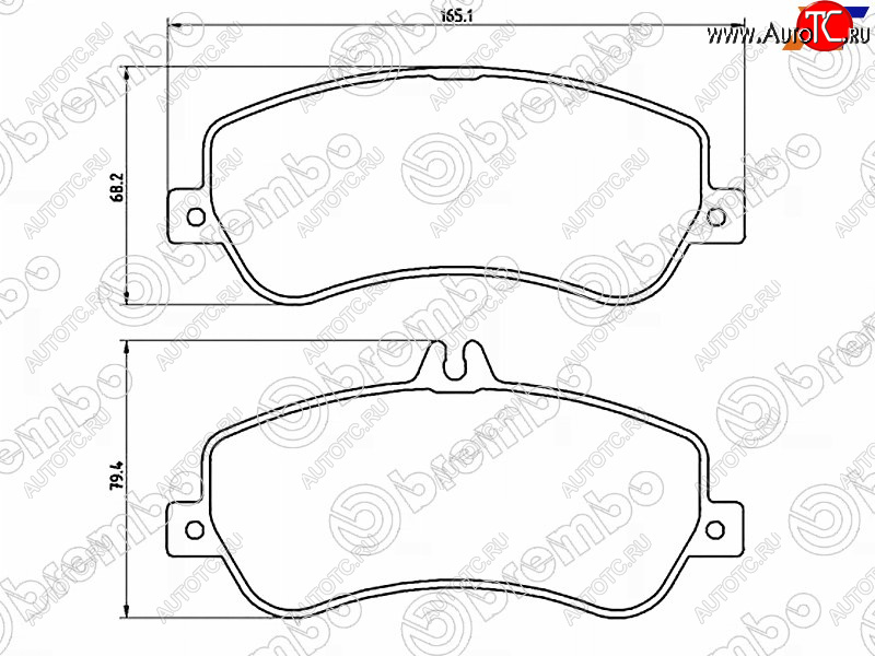 5 549 р. Колодки тормозные передние FL-FR SAT Mercedes-Benz GLK class X204 рестайлинг (2012-2015)  с доставкой в г. Тольятти