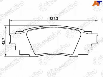 Копируемое: Колодки тормозные задние LH-RH SAT Lexus RX350L AL20 дорестайлинг (2017-2019)