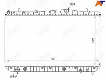 Радиатор SAT Chevrolet Lacetti универсал (2002-2013)