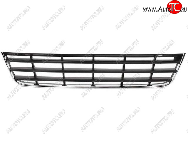 1 229 р. Центральная решетка переднего бампера (пр-во Китай) BODYPARTS Volkswagen Passat B6 седан (2005-2011) (молдинг хром)  с доставкой в г. Тольятти