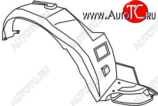 629 р. Правый подкрылок передний TYG Honda Accord 6 CF седан дорестайлинг (1997-2000)  с доставкой в г. Тольятти