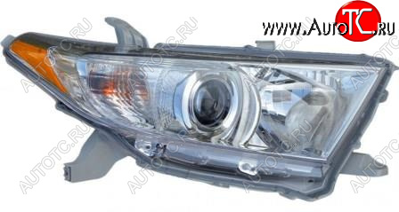 13 249 р. Правая фара (корректор) BodyParts  Toyota Highlander XU40 рестайлинг (2010-2013)  с доставкой в г. Тольятти