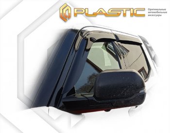 2 159 р. Дефлектора окон CA-Plastic Toyota Tundra XK70 (2021-2024) (серый Сlassic полупрозрачный)  с доставкой в г. Тольятти. Увеличить фотографию 2