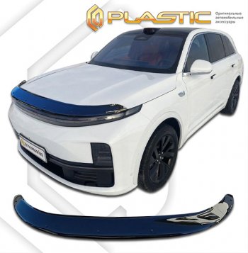 2 999 р. Дефлектор капота (рынок Китая) CA-Plastic Exclusive Li L7 (2022-2025) (серия Сlassic черный, без надписи)  с доставкой в г. Тольятти. Увеличить фотографию 2