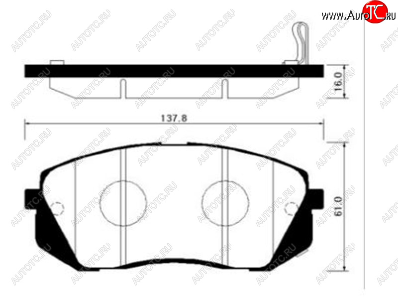 2 699 р. Колодки тормозные передние FR-FL SAT  Hyundai I40 1 VF рестайлинг универсал (2015-2019)  с доставкой в г. Тольятти