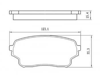 Колодки тормозные передние FR-FL SAT Suzuki Grand Vitara FTB03 3 двери (1997-2005)