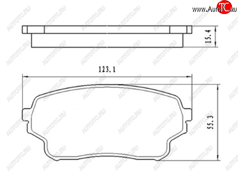 1 269 р. Колодки тормозные передние FR-FL SAT Suzuki Grand Vitara FTB03 3 двери (1997-2005)  с доставкой в г. Тольятти