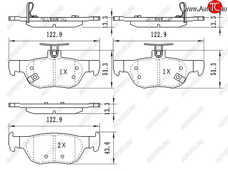 899 р. Колодки тормозные задние RH-LH SAT Mazda 3/Axela BP хэтчбэк (2019-2025)  с доставкой в г. Тольятти