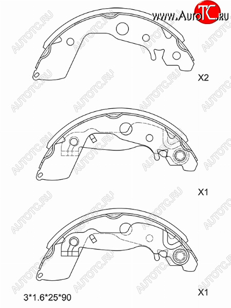 1 599 р. Колодки тормозные задние SAT RH-LH Mazda 2/Demio DE дорестайлинг (2007-2011)  с доставкой в г. Тольятти