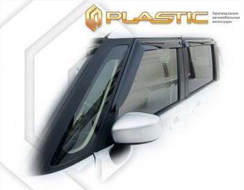 2 049 р. Дефлектора окон CA-Plastic Suzuki Solio MA37S,MA47S,MA27S хэтчбэк 5 дв. (2020-2025) (серия Сlassic полупрозрачный)  с доставкой в г. Тольятти. Увеличить фотографию 2