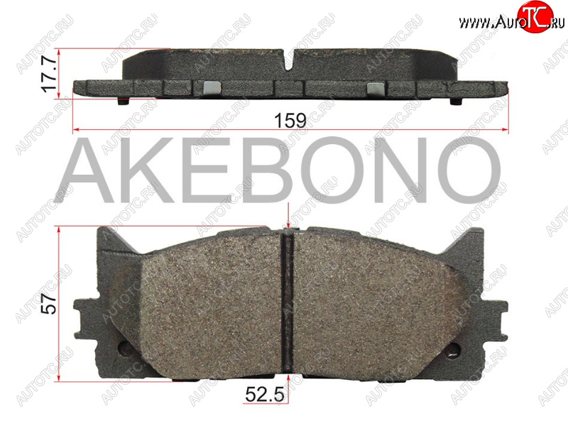 3 089 р. Колодки тормозные передние FL-FR SAT Toyota Camry XV40 рестайлинг (2009-2011)  с доставкой в г. Тольятти