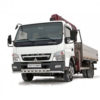 Защита переднего бампера (Труба двойная) Техно Сфера Mitsubishi (Митсубиси) Fuso Canter (Фузо) (2000-2025)