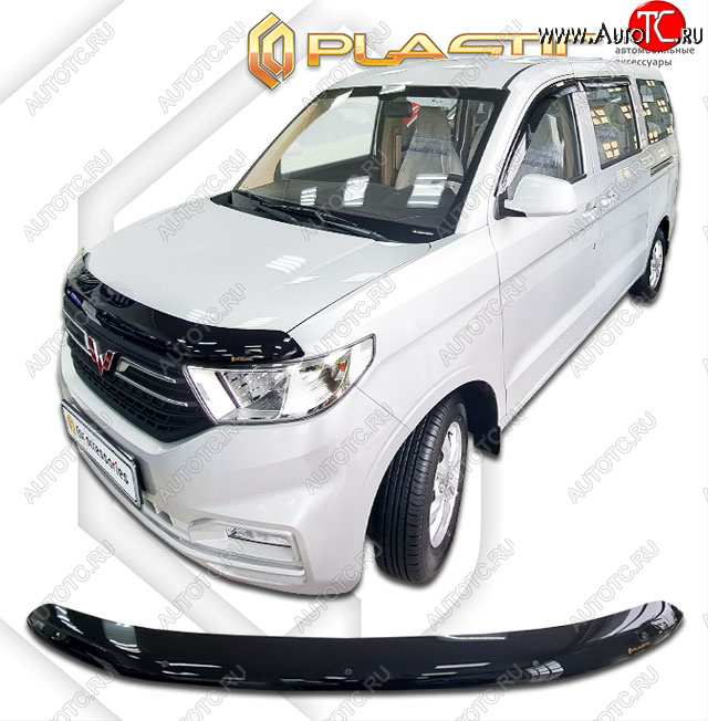 1 889 р. Дефлектор капота (рынок Китая) CA-Plastic  Wuling Hongguang V (2019-2023) (Classic черный)  с доставкой в г. Тольятти