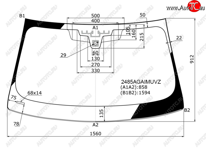 32 499 р. Стекло лобовое (Датчик дождя Проекция Молдинг) FUYAO BMW 5 серия G30 дорестайлинг, седан (2016-2020)  с доставкой в г. Тольятти