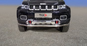 Защита переднего бампера нижняя d60,3 мм ТСС Тюнинг BAIC (BAIC) BJ40 (БиДжей) (2022-2024)  (нержавейка)