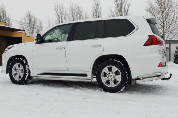 49 799 р. ТСУ PT GROUP тип AV с НЕРЖ накладкой TOYOTA LC 200 2007- LEXUS LX 2016-2021, Toyota Land Cruiser 200 2-ой рестайлинг (2015-2021)  с доставкой в г. Тольятти. Увеличить фотографию 9