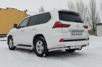 49 799 р. ТСУ PT GROUP тип AV с НЕРЖ накладкой TOYOTA LC 200 2007- LEXUS LX 2016-2021, Toyota Land Cruiser 200 2-ой рестайлинг (2015-2021)  с доставкой в г. Тольятти. Увеличить фотографию 10