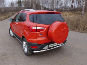 Защита задняя (нержавейка 60,3 мм) ТСС Тюнинг Ford EcoSport дорестайлинг (2013-2019)