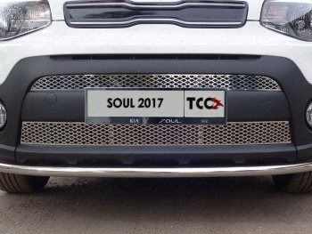 Вставка переднего бампера ТСС Тюнинг KIA Soul PS рестайлинг (2017-2019) ()