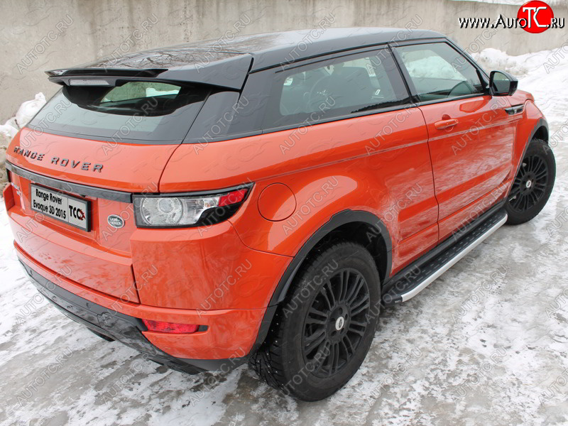 1 000 000 р. Пороги алюминиевые с пластиковой накладкой ТСС Тюнинг  Land Rover Range Rover Evoque  1 L538 (2015-2018) рестайлинг 3 дв., рестайлинг 5 дв. (серые)  с доставкой в г. Тольятти