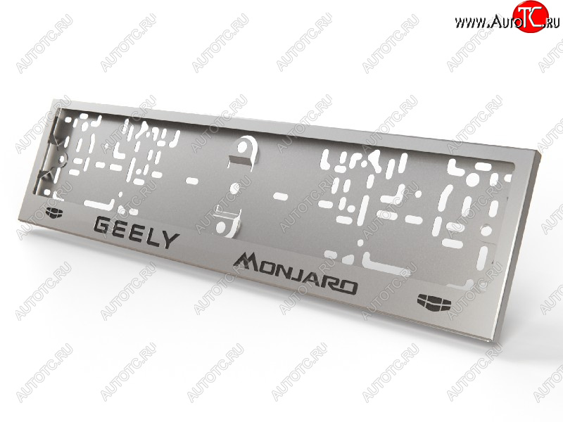 1 000 000 р. Рамка гос. номера ТСС Тюнинг  Geely Monjaro (2022-2025) (нержавейка)  с доставкой в г. Тольятти