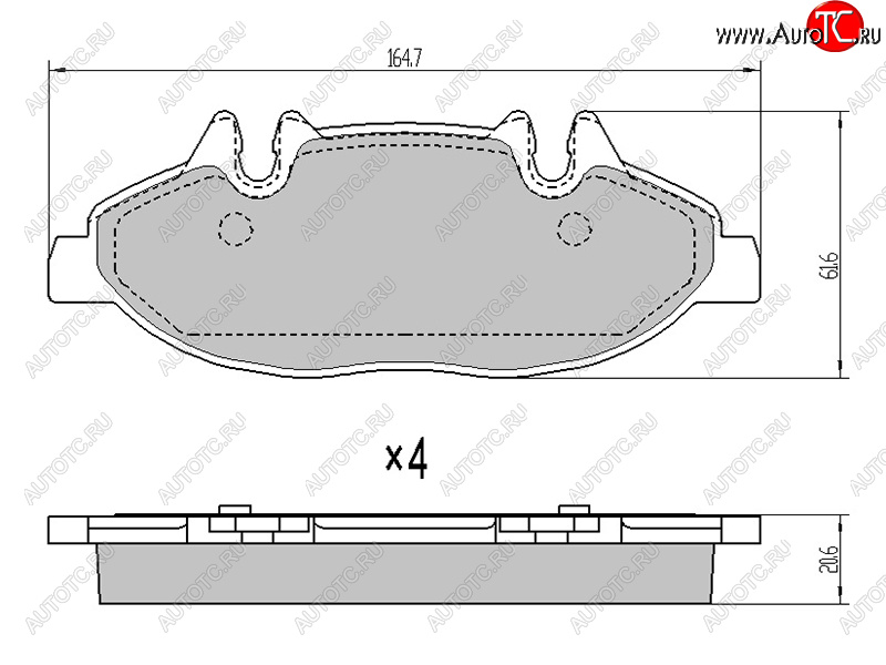 1 369 р. Колодки тормозные перед FR-FL SAT Mercedes-Benz Vito W639 дорестайлинг (2003-2010)  с доставкой в г. Тольятти