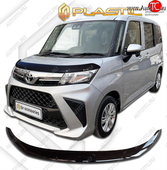 2 049 р. Дефлектор капота CA-Plastic  Toyota Roomy  M900A,M910A (2020-2025) рестайлинг (classic черный)  с доставкой в г. Тольятти