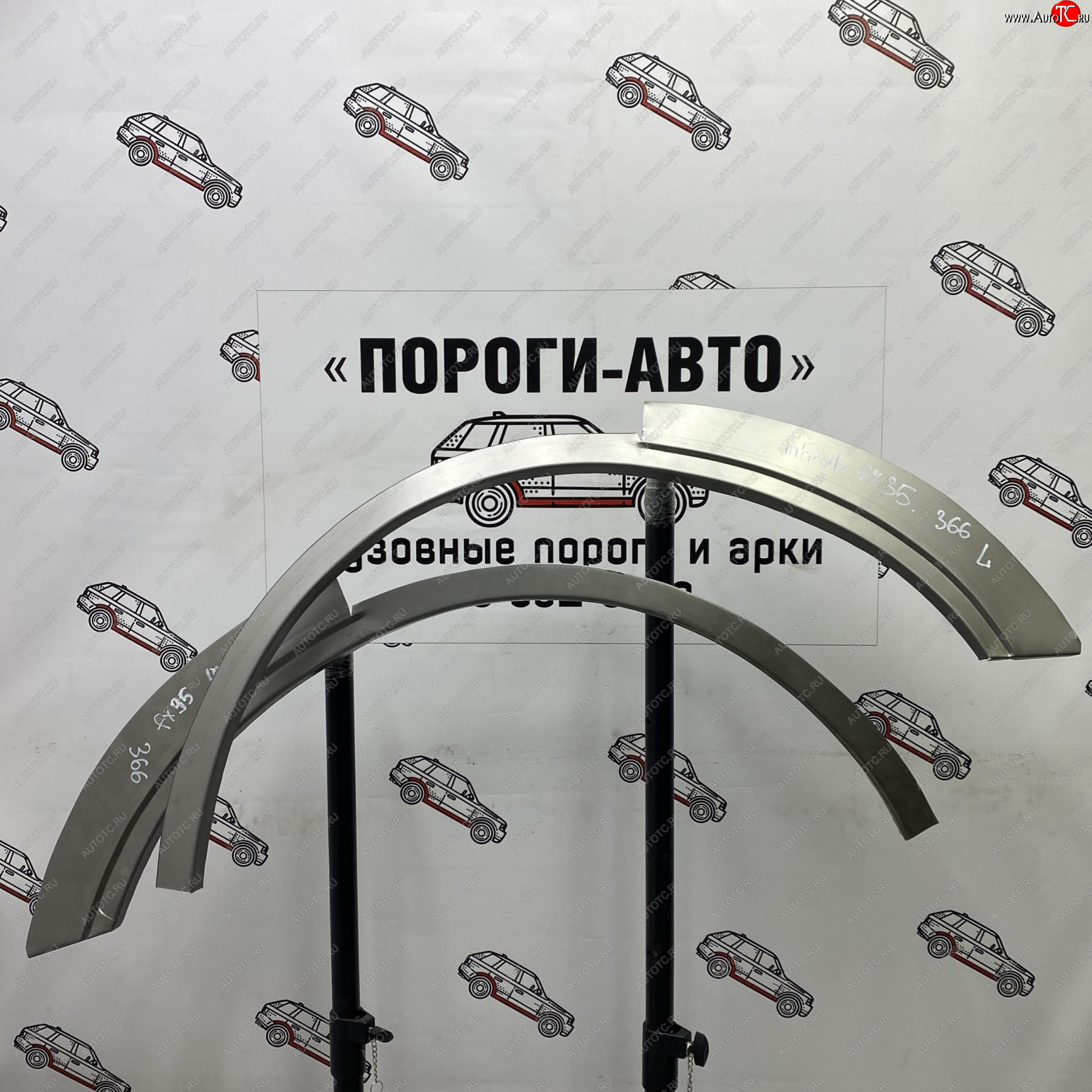 4 549 р. Комплект задних ремонтных арок Пороги-Авто INFINITI FX35 S50 дорестайлинг (2002-2005) (Холоднокатаная сталь 0,8 мм)  с доставкой в г. Тольятти