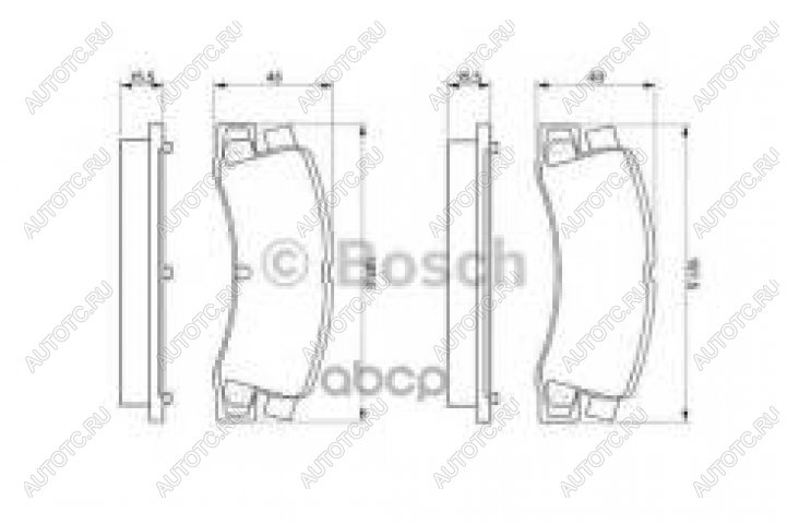 1 499 р. Колодки тормозные передние (4шт.) BOSCH KIA Carens RP рестайлинг (2017-2019)  с доставкой в г. Тольятти